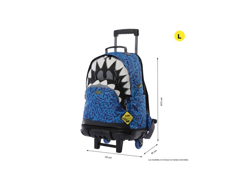 CARTERA COLEGIAL TOTTO MORRAL RUE BOMPER 9JG L SHARKY