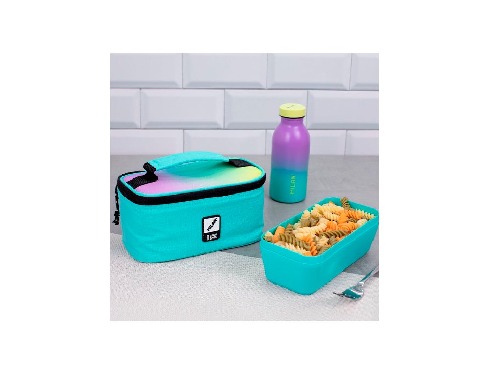 BOLSA ISOTERMICA PARA ALIMENTOS CAPACAIDAD 1.5 LITROS MILAN SUNSET VERDE