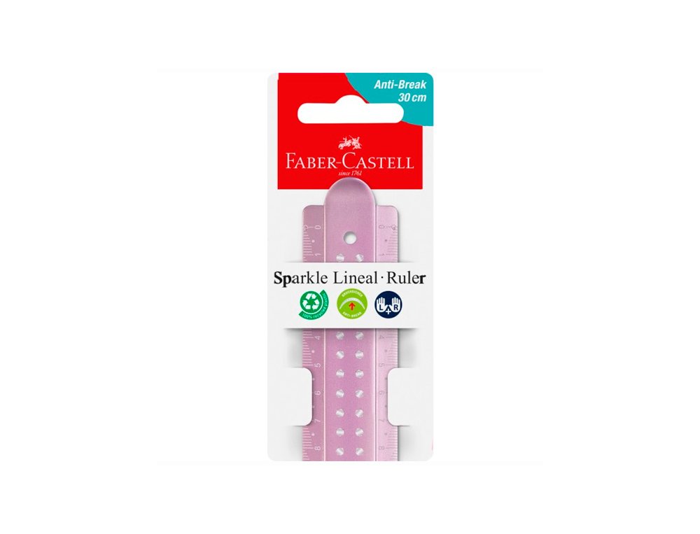 REGLA SPARKLE 30cm COLORES SURTIDOS