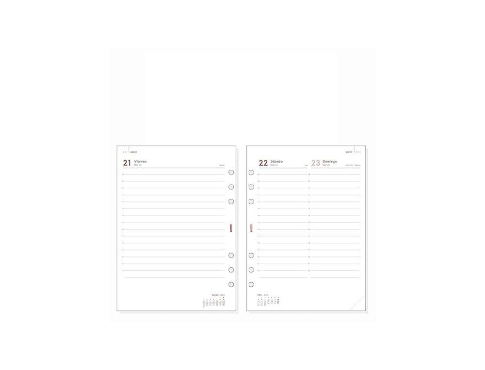 RECAMBIO AGENDA FINOCAM 1000 ANUAL DIA PAGINA