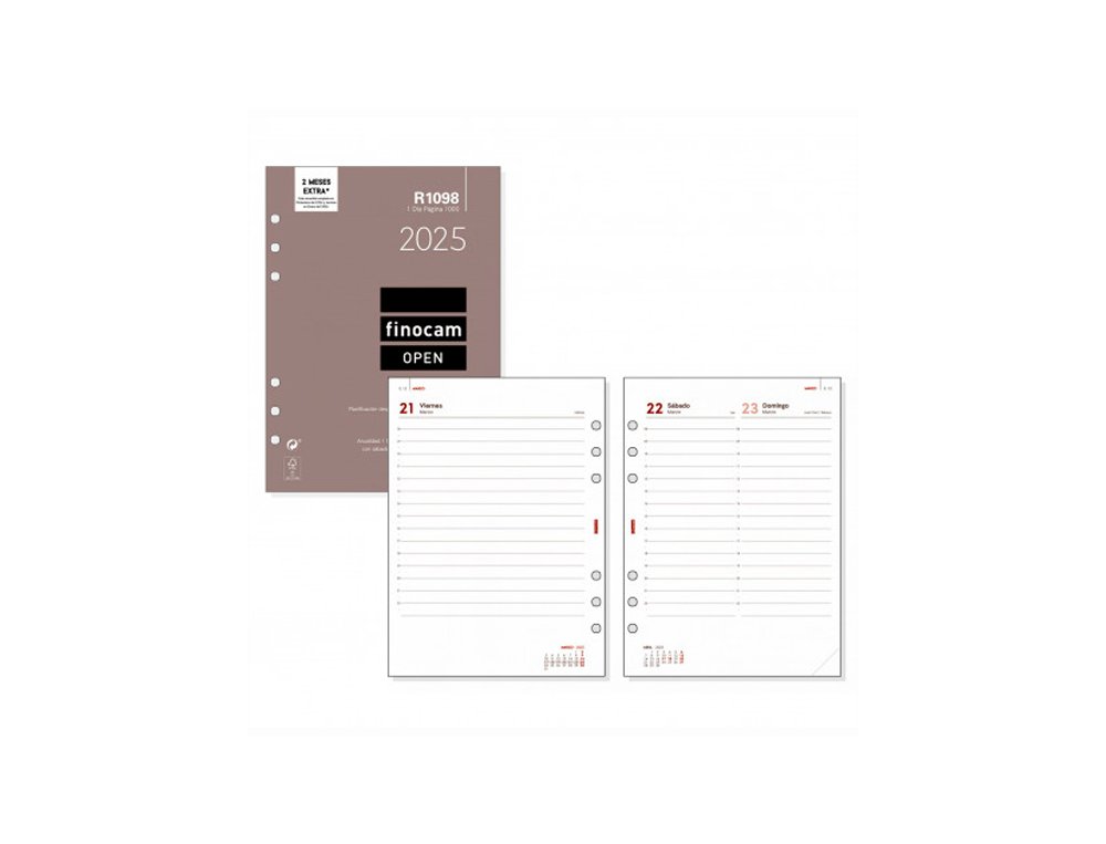 RECAMBIO AGENDA FINOCAM 1000 ANUAL DIA PAGINA