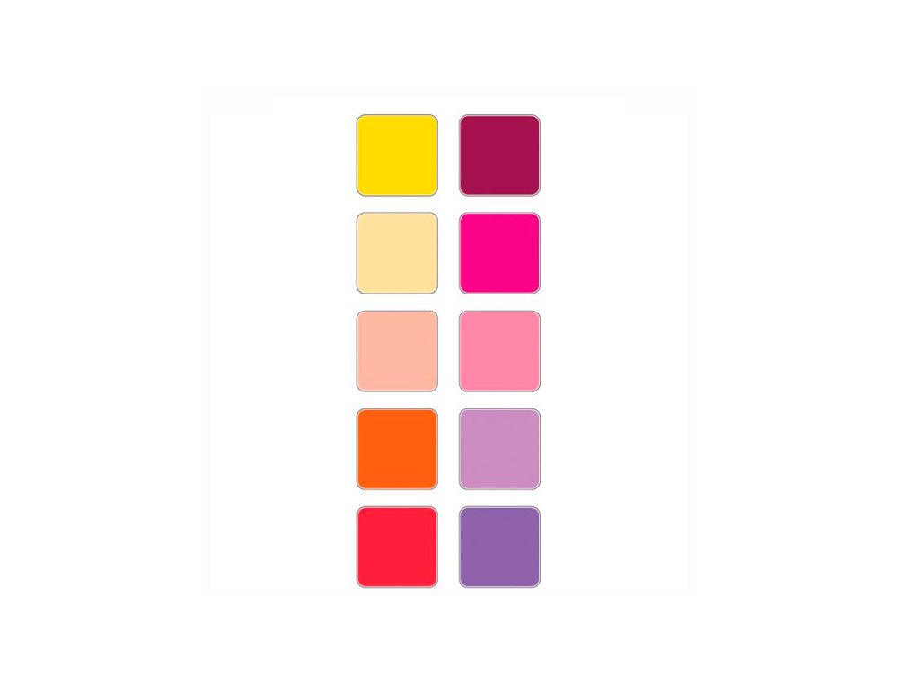 TAMPONES DE TINTA COLOR SUNRISE