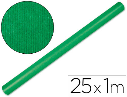 PAPEL KRAFT ROLLO 1,00X25MTS VERDE PINO