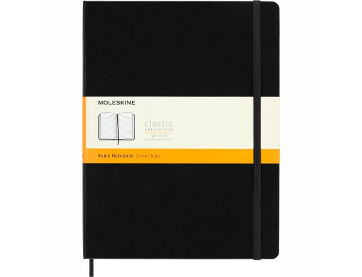 CUADERNO MOLESKINE CLASSIC EXTRA LARGE NEGRO RAYADO