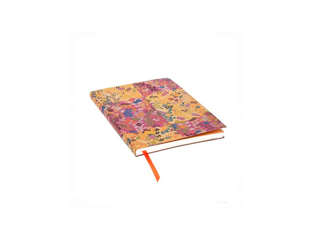 CUADERNO COSIDO JAPANESE KIMONO KARA-ORI ROSA ULTRA LISO