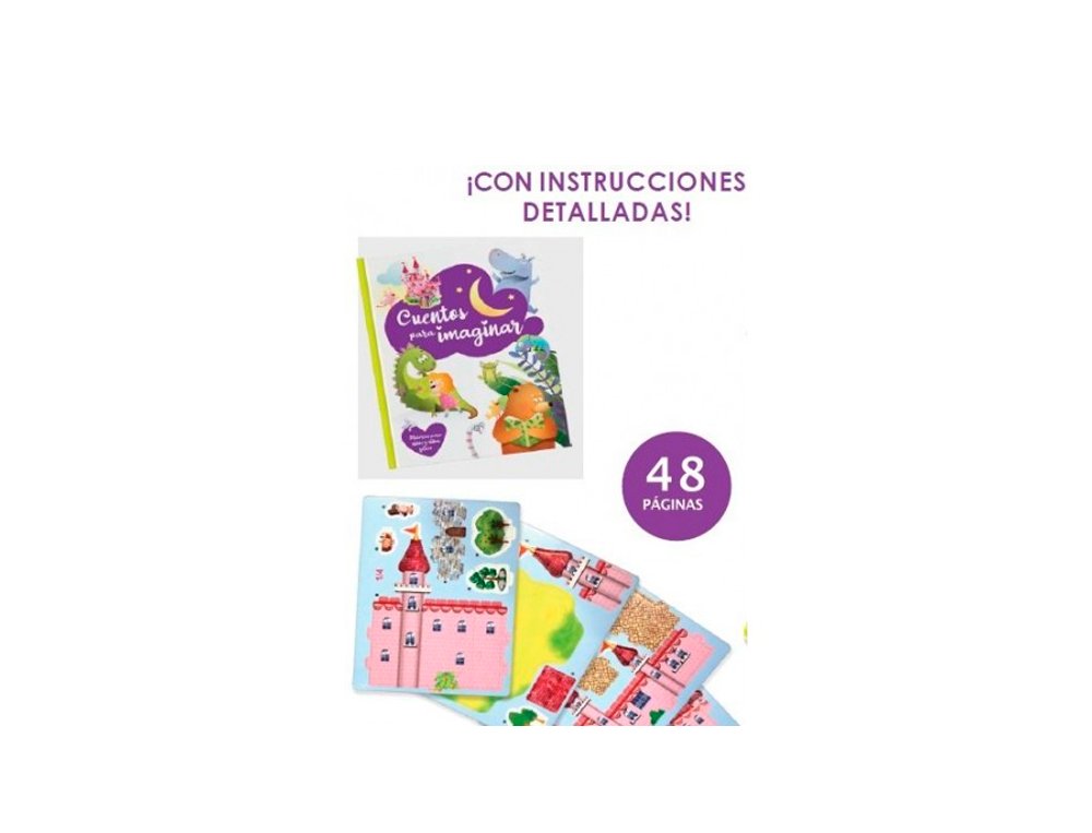 LIBRO CUENTOS 3D 18 PIEZAS CASTILLO FANTASTICO
