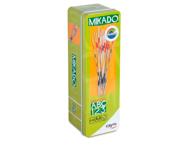 JUEGO EDUCATIVO PALILLOS CHINOS MIKADO CAJA METAL