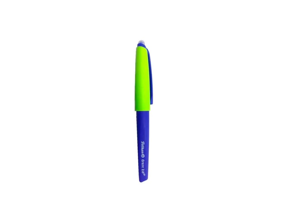 BOLIGRAFO BORRABLE ERGONOMICO PELIKAN SOFT 0,7MM BLISTER AZUL