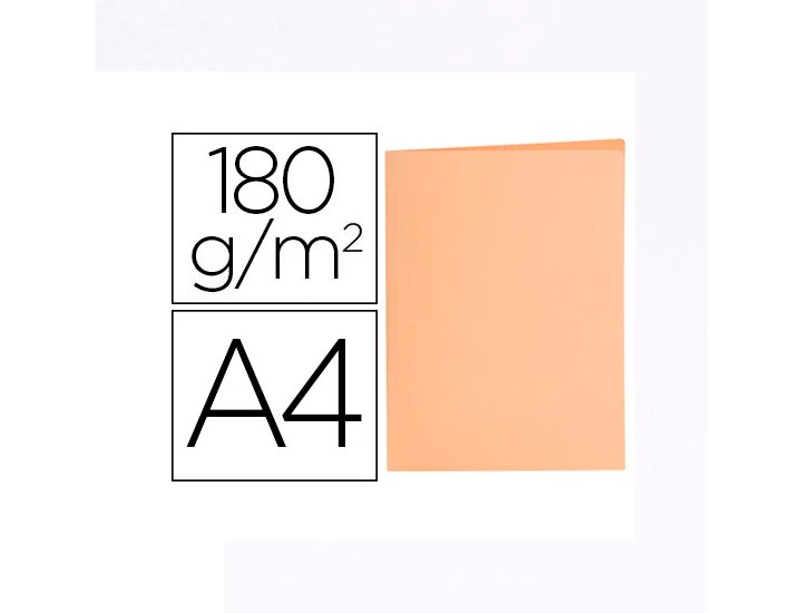 SUBCARPETA ARCHIVO DINA4 PASTEL 180 Gramos NARANJA SEPIA