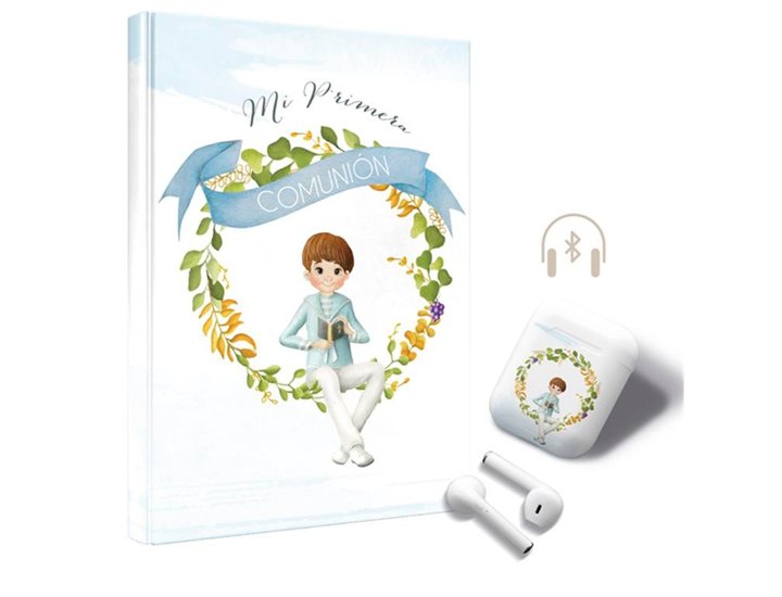LIBRO MI PRIMERA COMUNION NIO ORLA + AURICULARES