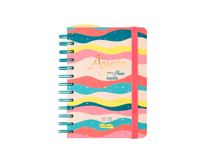 AGENDA ESCOLAR ESPIRAL 120X169 MM Semana Vista FINOCAM TALKUAL ALMAS