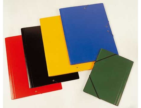 CARPETA CARTON BRILLO FOLIO SOLAPA ROJA
