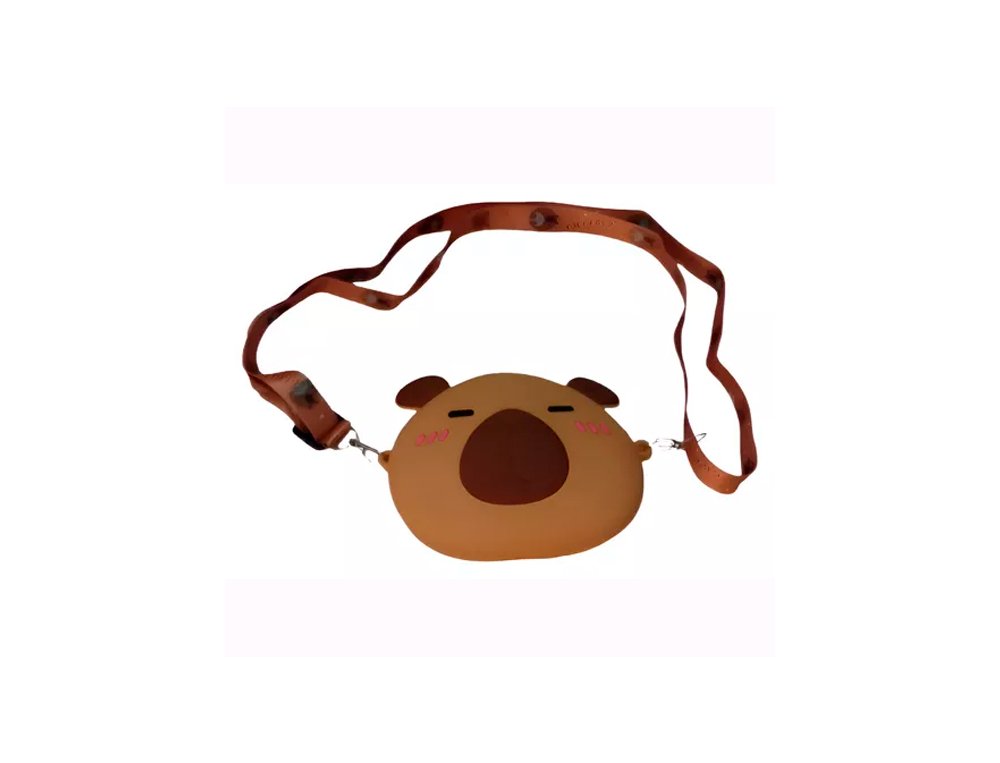 BOLSO CRUZADO SILICONA CARA COL CAPYBARA