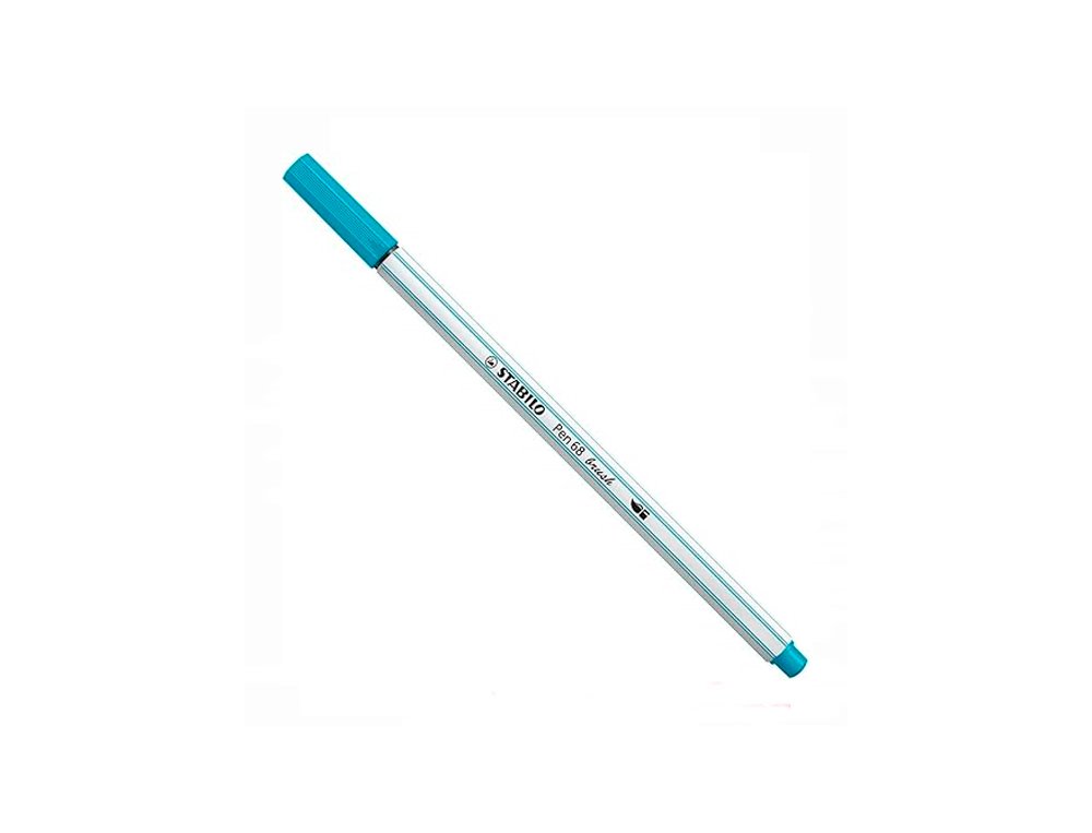 ROTULADOR STABILO PEN 68 BRUSH AZUL CLARO
