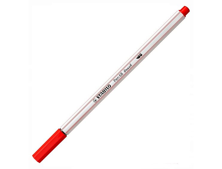 ROTULADOR STABILO PEN 68 BRUSH CARMIN