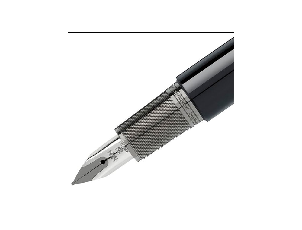 PLUMA MONTBLANC M RESINA NEGRA PLUMIN F
