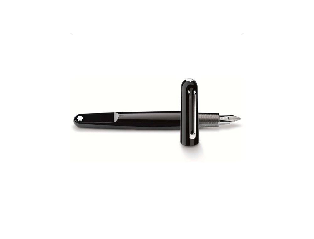 PLUMA MONTBLANC M RESINA NEGRA PLUMIN F