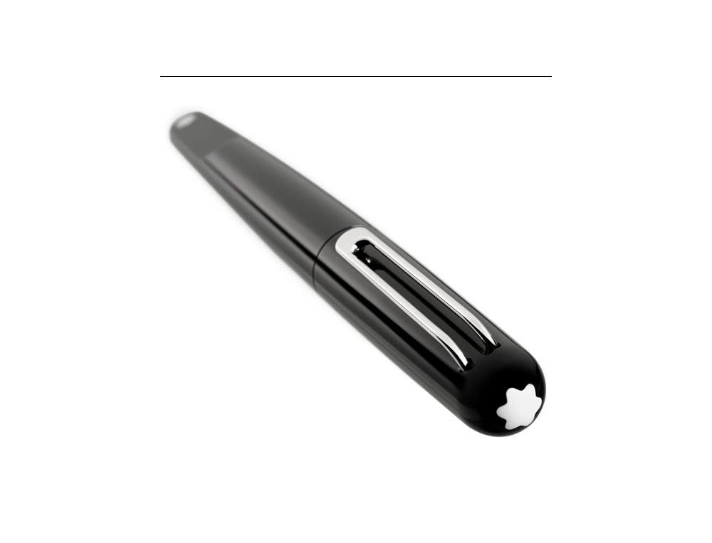 PLUMA MONTBLANC M RESINA NEGRA PLUMIN F