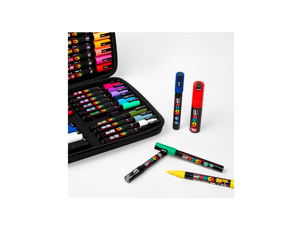 ESTUCHE ROTULADOR UNI BALL POSCA 40 Unidades