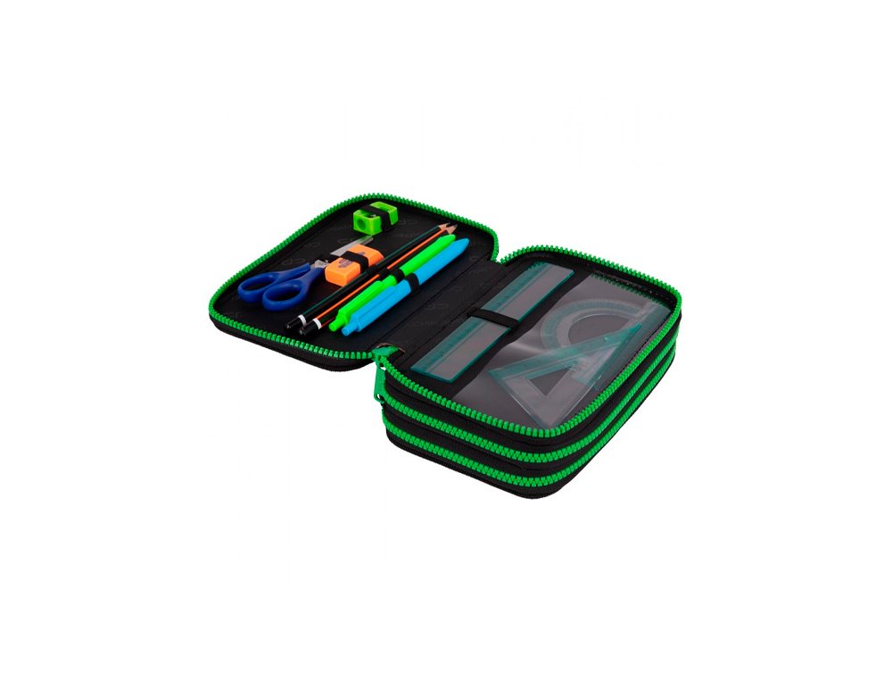 PLUMIER CREMALLERA TRIPLE CON CONTENIDO COOL PACK STICH PASTEL