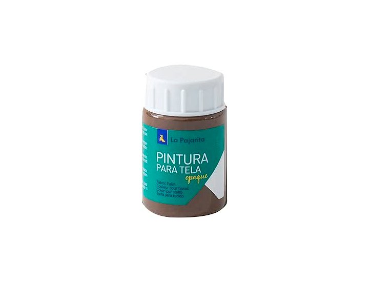 PINTURA LA PAJARITA TELA OPACA 35 ML MARRON