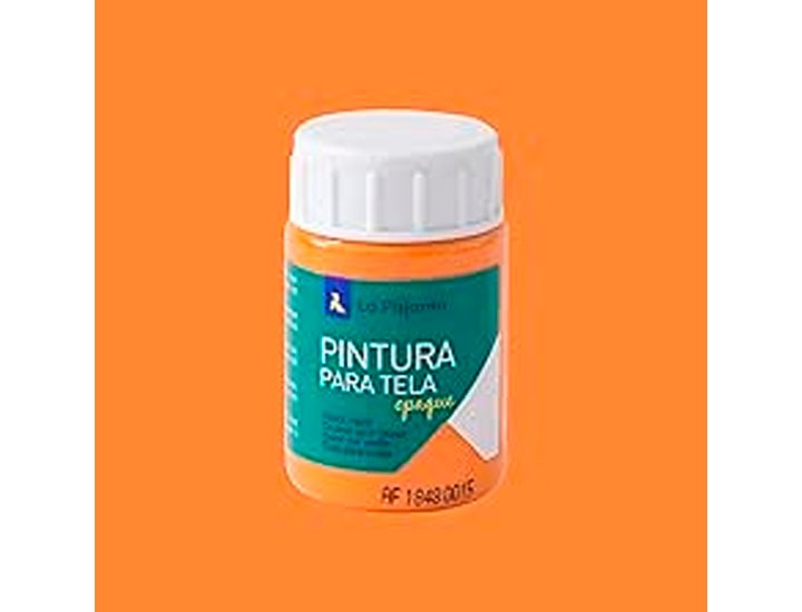 PINTURA LA PAJARITA TELA OPACA 35 ML NARANJA