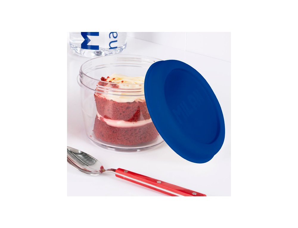 RECIPIENTE PARA ALIMENTOS HERMETICO 500ML MILAN NATA 624 AZUL REDONDA