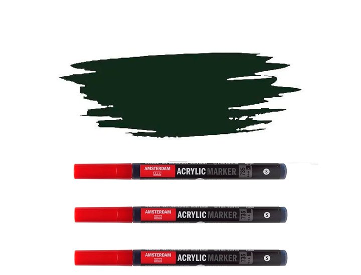 ROTULADOR TALENS MARCADOR 1-2MM ACRILICO NEGRO OXI.