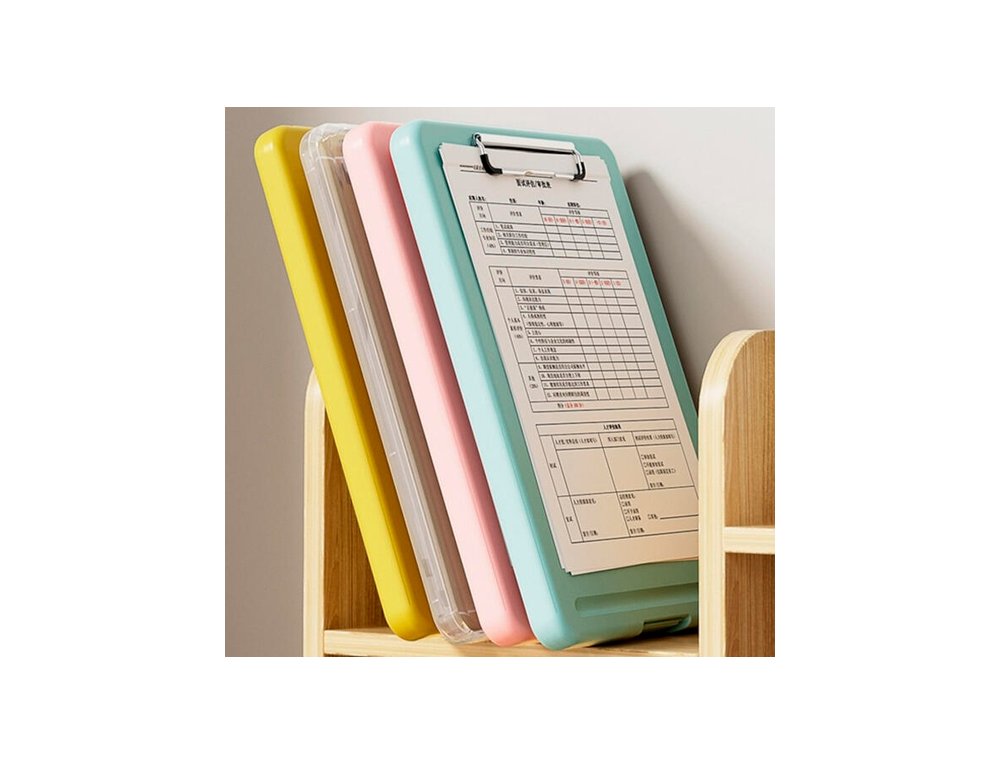 CARPETA PINZA DINA4 CON BASE ESCRITURA 4 COLORES SURTIDOS