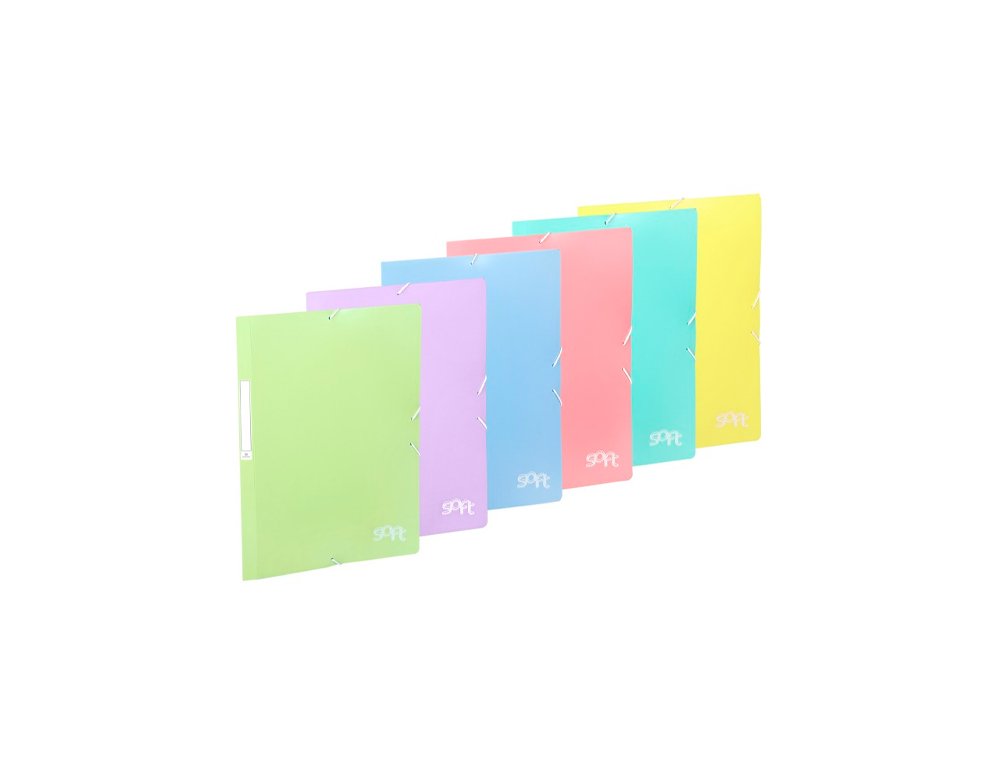 CARPETA SOLAPAS GOMAS POLIPROPILENO FOLIO SOFT AZUL