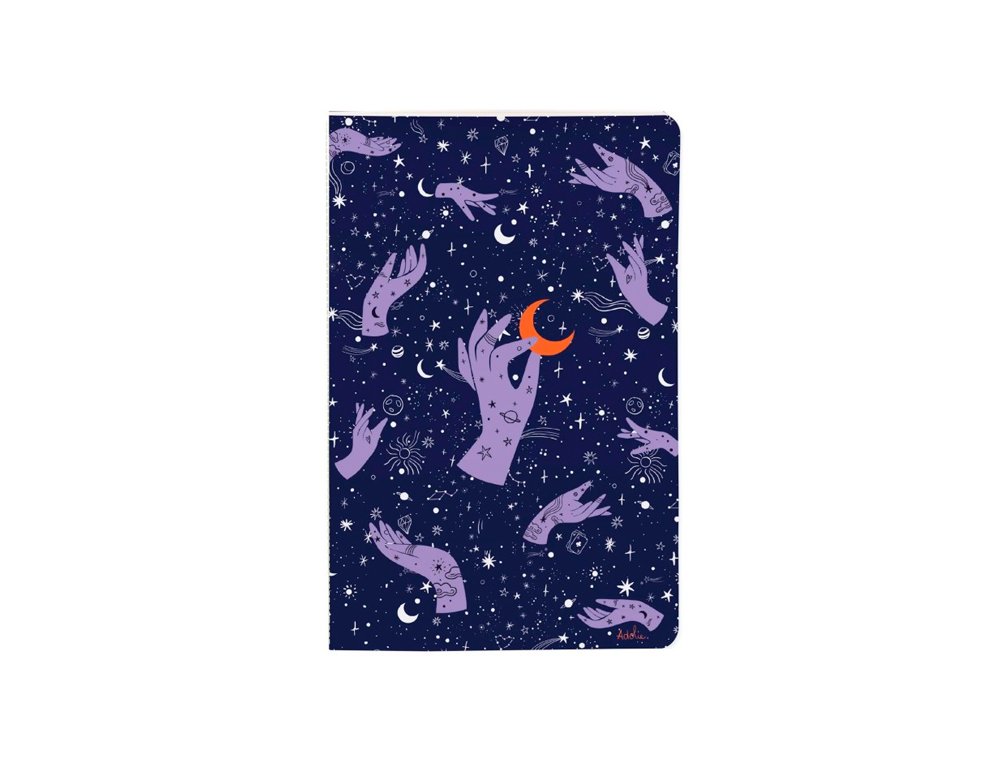CUADERNO COSIDO 48 HOJAS 110X170 MM CLAIREFONTAINE ADOLIE SURTIDO RAYADO