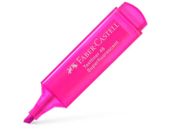 ROTULADOR FLUOR FABER CASTELL TEXTLINER 46 ROSA
