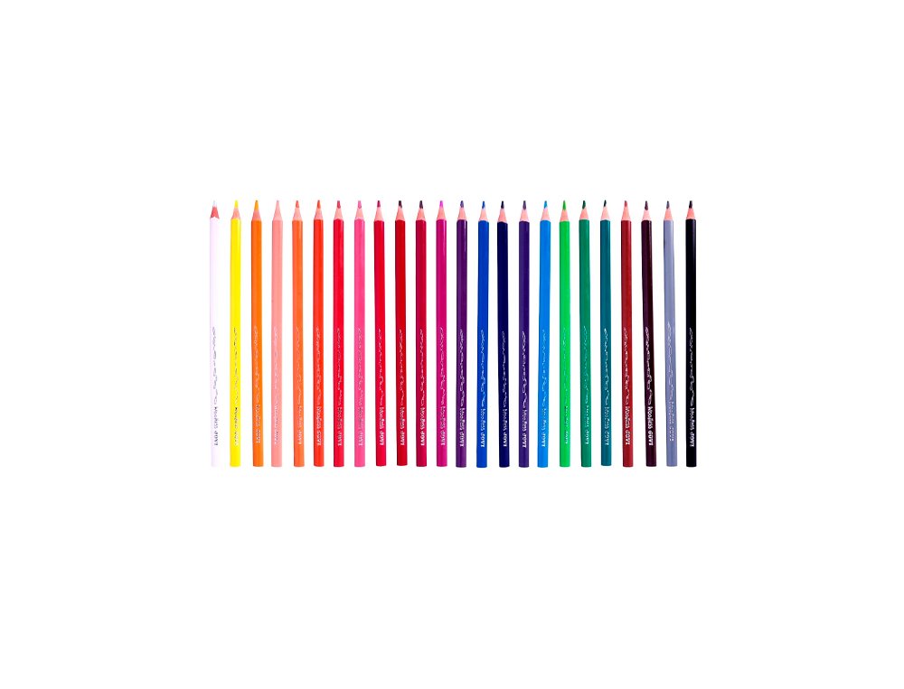 LAPIZ JOVI WOODLESS CAJA CARTON 24 COLORES TRIANGULARES