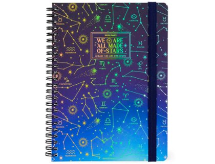 AGENDA ANUAL ESPIRAL 150X210 MM Semana Vista LEGAMI LARGE STARS