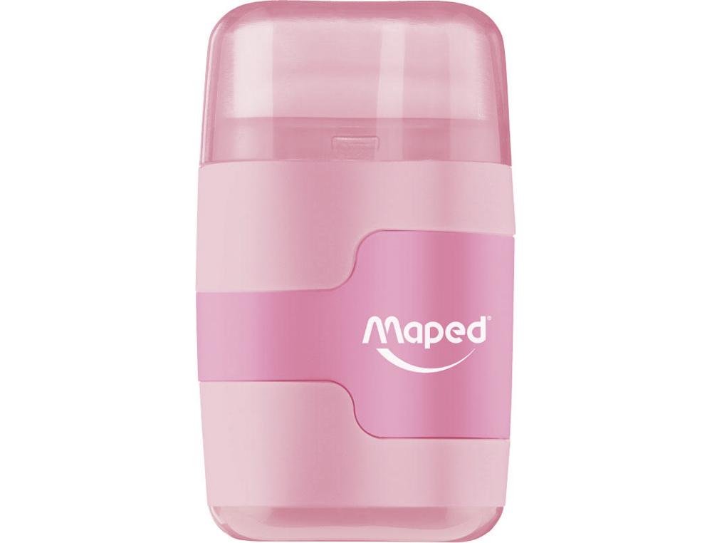 AFILALAPIZ MAPED CON DEPOSITO + GOMA CONNECT COLORES PASTEL