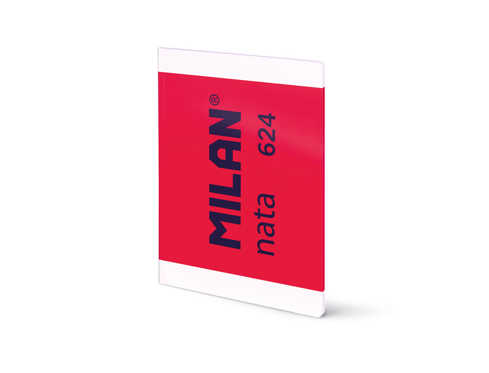 BLOC ENCOLADO DINA4 48 HOJAS 95 GRAMOS TAPA BLANDA MILAN NATA 624 ROSA CUADRICULA 5X5 MM