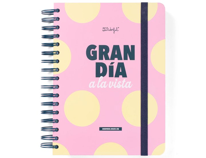AGENDA ESCOLAR ESPIRAL DIA PAGINA Mr Wonderful WONDER GRAN DIA A LA VISTA