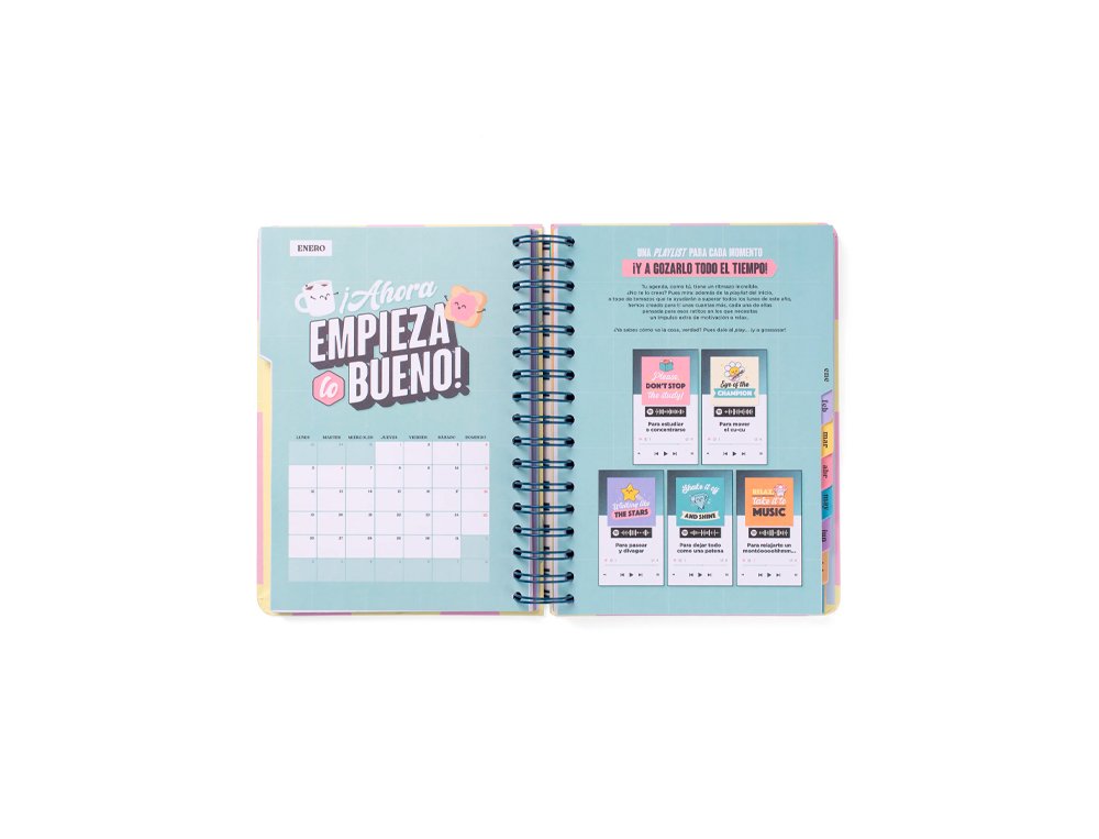 AGENDA ESCOLAR ESPIRAL DIA PAGINA Mr Wonderful WONDER GRAN DIA A LA VISTA