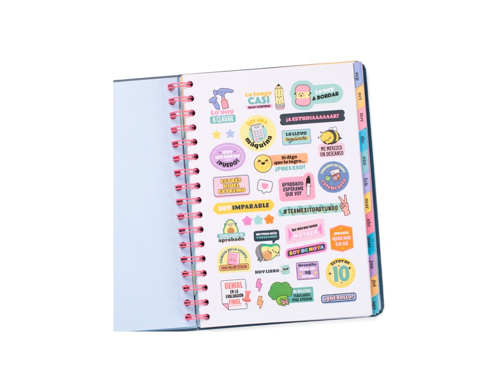 AGENDA ESCOLAR ESPIRAL Semana Vista Mr Wonderful WONDER PLANAZOS, ILUSIONES Y BUENAS VIBRACIONES