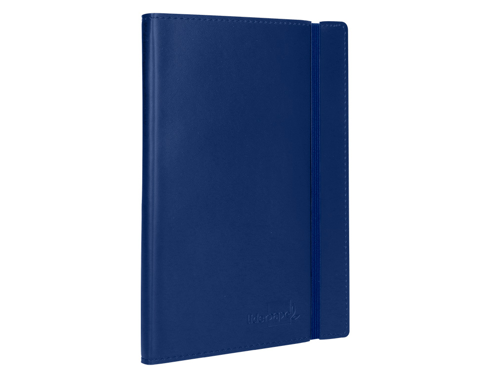 LIBRETA INDICE LIDERPAPEL SIMILPIEL A6 120 HOJAS 70G/M2 COLOR AZUL