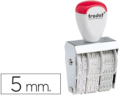 FECHADOR TRODAT 1020 CON BANDA INCLUIDO DIA-MES-AO 5 MM