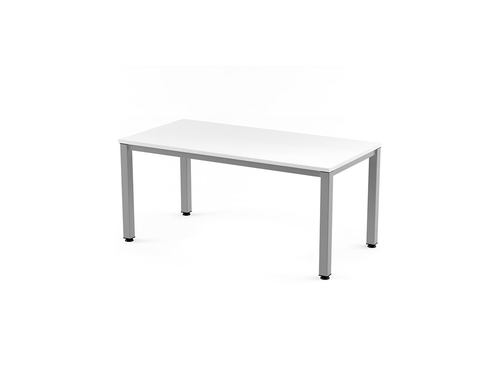 MESA DE OFICINA ROCADA EXECUTIVE 2001AD04 ALUMINIO/BLANCO 140X80 CM