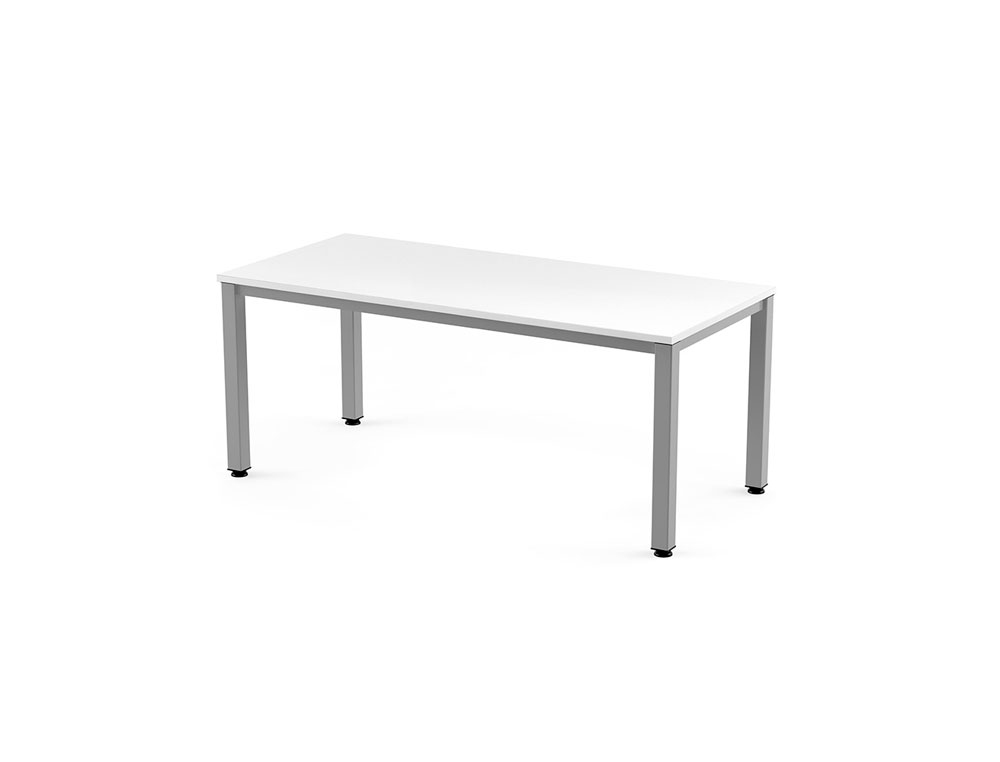MESA DE OFICINA ROCADA EXECUTIVE 2003AD04 ALUMINIO/BLANCO 180X80 CM