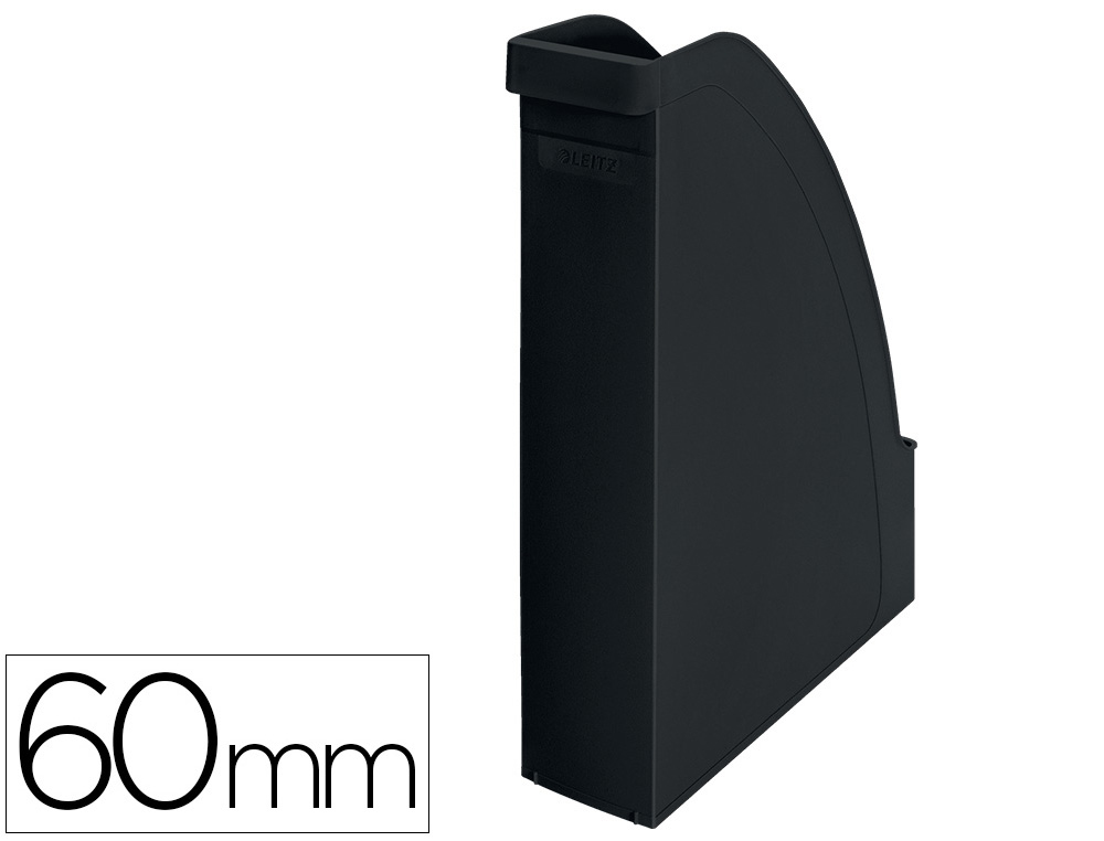 REVISTERO LEITZ RECYCLE PLASTICO LOMO 60 MM NEGRO 78X308X278 MM