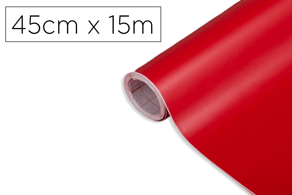 ROLLO ADHESIVO D-C-FIX ROJO SEALES ANCHO 45 CM LARGO 15 MT