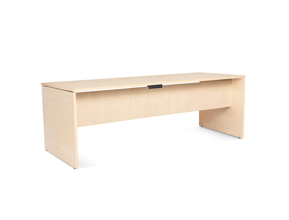 MESA OFICINA ROCADA SERIE WORK 200X80 ACABADO AA01 HAYA/HAYA