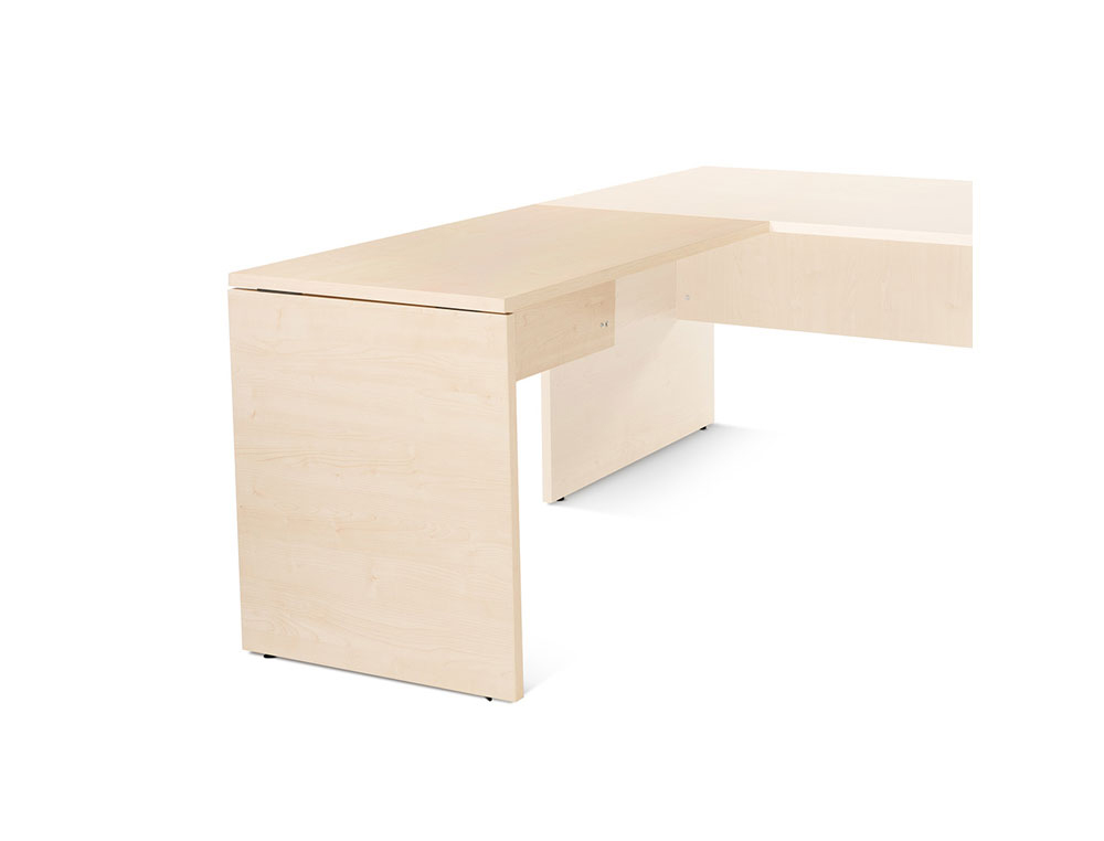 ALA PARA MESA ROCADA SERIE WORK 100X60 DERECHA O IZQUIERDA ACABADO AA01 HAYA/HAYA
