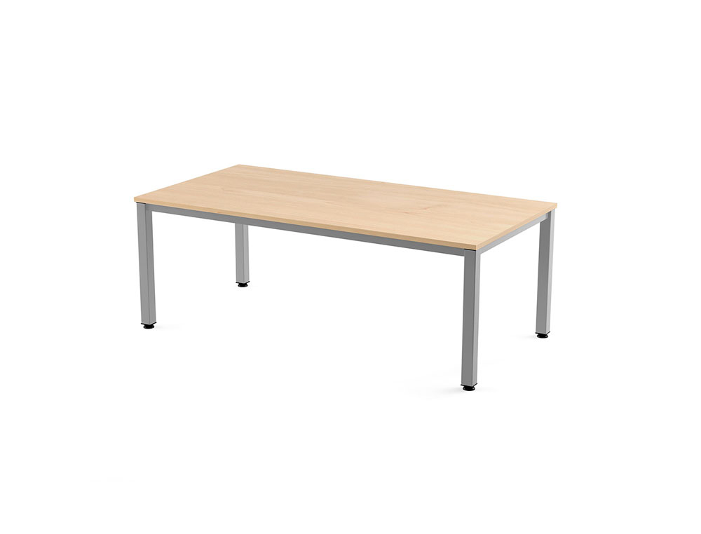 MESA DE OFICINA ROCADA EXECUTIVE 2005AD01 ALUMINIO /HAYA 200X100 CM