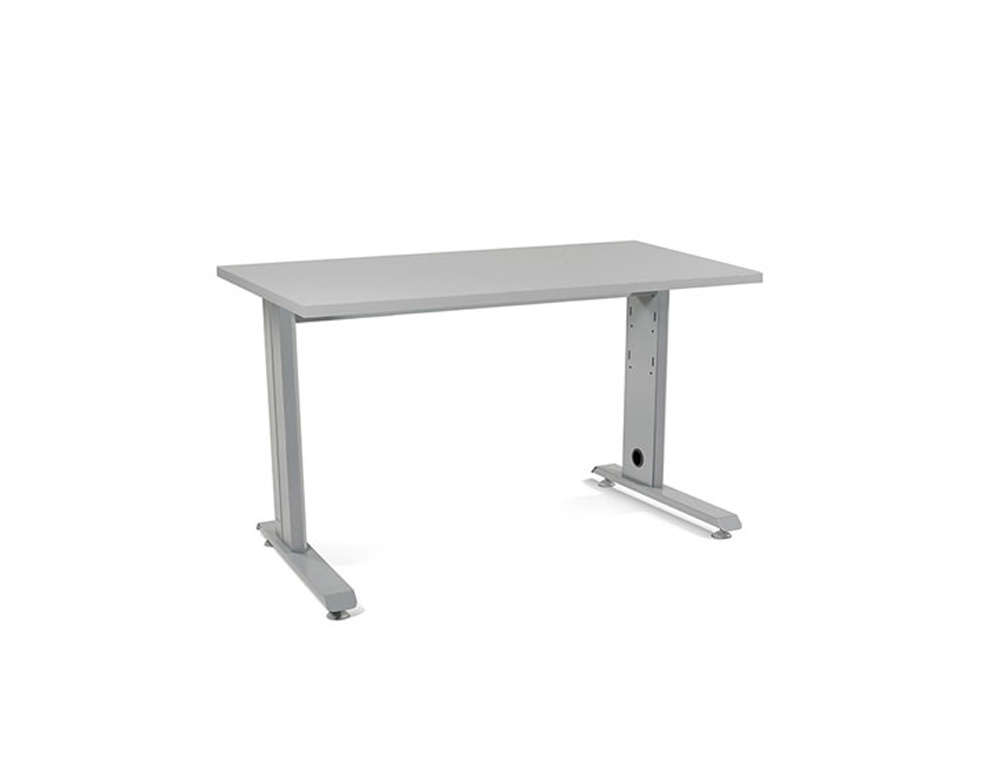 MESA DE OFICINA ROCADA METAL 2000AC02 ALUMINIO /GRIS 120X60 CM
