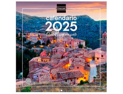 CALENDARIO DE PARED 300X300 MM FINOCAM PUEBLOS CON ENCANTO
